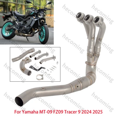Tubo de escape delantero antideslizante para silenciador Yamaha MT-09 FZ09 Tracer 9 2024 2025 MT09 Foto 1 de 4