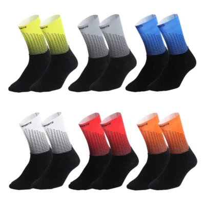 Road Cycling Socks Mens Womens Riding Bicycle Bike Sports Ankle Socks XC BMX MTB - Image 1 of 4