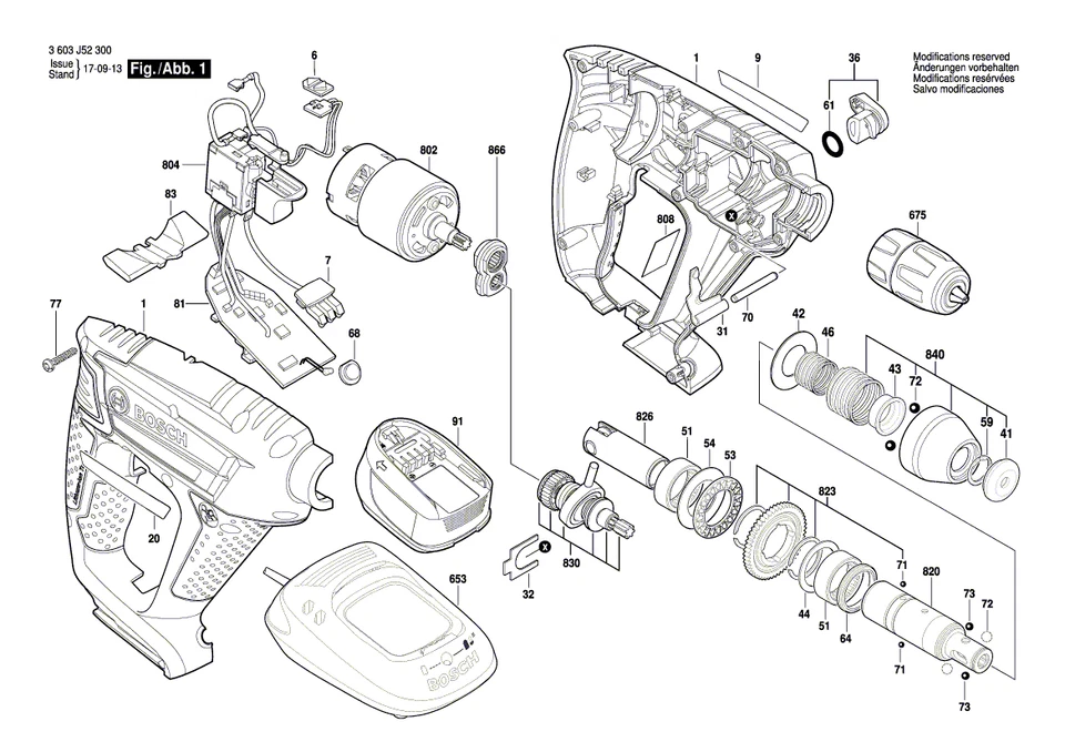 Bosch Ersatzteile für UNEO Maxx Akku-Bohrhammer