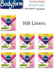Bodyform Dailies StyleDailies So Slim  Liners - Individually Wrapped - 168 Liner