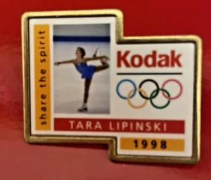 1998 Kodak Tara Lipinski Share the Spirit Olympic Figure Skater Pin - Picture 1 of 2