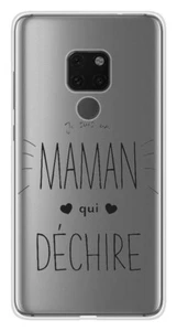 Coque en silicone imprimée compatible Huawei Mate 20 Maman qui déchire - Imagen 1 de 3