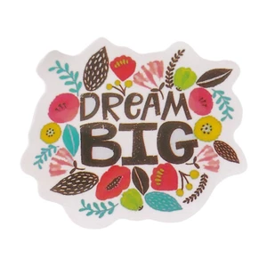 Dream Big Nature Blumen Blätter Blatt Sprüche Motto Aufkleber 2 Zoll x 2 1/4 - Bild 1 von 2