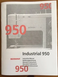 Manual de instrucciones de la máquina de coser industrial Bernina 950 - ¡Remasterizada digitalmente! - Imagen 1 de 2