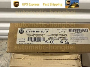 Free Tax 2711-M3A18L1/A AB PanelView 300 Micro Monochrome RS-232 (DF1) 24V DC Y2 - Picture 1 of 6