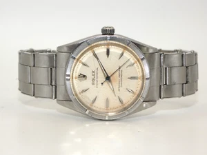 Vintage Rolex 6569 Steel Turned Bezel Oyster Perpetual Men's Ref Oyster Band - Picture 1 of 9