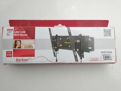 Suporte de parede Barkan Tilt TV, pequeno até 37" comporta 88 libras, garantia vitalícia - Imagem 1 de 4