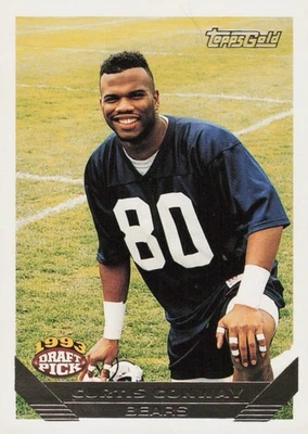 1993 Topps Gold Football Card #12 Curtis Conway Chicago Bears WR Draft Pick - Image 1 of 2