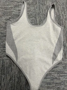 Skims NWT Womens Plus Size 4XL Gray Seamless Sculpt Thong Bodysuit - Picture 1 of 8