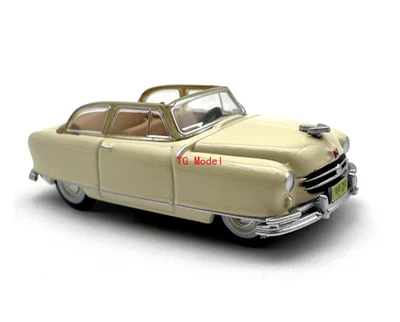 TG 1:87 Beige 1950 Nash Convertible Classic Sports Model Diecast Metal Car New - Image 1 of 4