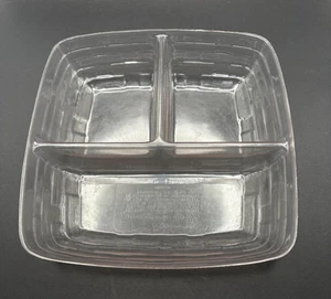 Longaberger Clear 3 Section Divided Insert Protector 41327 Hard Plastic - Picture 1 of 8