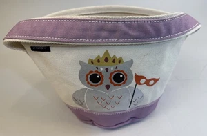 Lands End Eule Canvas Beuteltasche Gurt Tasche Trick or Treat Halloween ca. 10x8 - Bild 1 von 6
