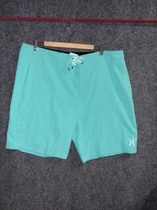 Hurley MBS1000 Men's Green One & Only Solid 20" Mid Rise Board Shorts Size 38 - Picture 1 of 8