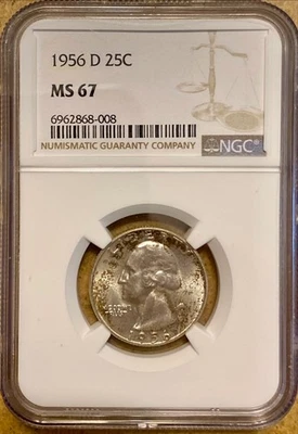1956 D Quarter NGC MS-67 - Image 1 of 3