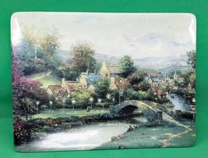 Lamplight County 1997 T. Kinkade 8.25" X 6.25" Bradford Exchange Ceramic Plate - Picture 1 of 3