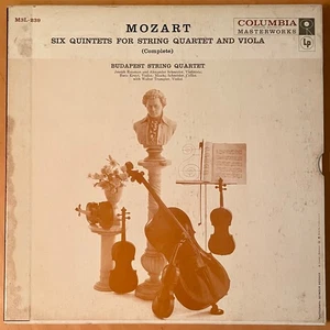 BUDAPEST STRING QUARTET Mozart Quintets COLUMBIA M3L 239 BOX SET ED 1 NM- - Picture 1 of 2