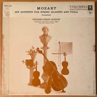 BUDAPEST STRING QUARTET Mozart Quintets  COLUMBIA M3L 239 BOX SET ED 1 NM- - Image 1 of 2