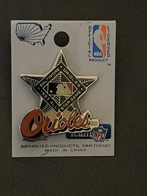 1993 ALL STAR GAME BALTIMORE ORIOLES COLLECTIBLE BASEBALL PIN VINTAGE - Image 1 of 2