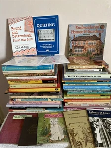 Big Job Lot Craft Books, Quiliting, Embroidery, patchwork, Cross Stitch Textiles - Picture 1 of 14