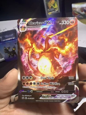 Pokemon 2022 Sword & Shield Promo Charizard VMAX Full Art Holo Card #SWSH261 - Image 1 of 2