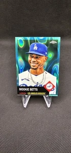 2022 Topps Chrome Platinum Anniversary Aqua Lava Refractor #350 Mookie Betts/299 - Picture 1 of 2