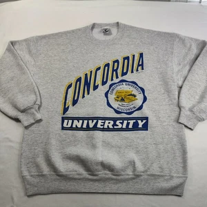 Vtg Concordia University Sweatshirt 2XL 90s College Crewneck USA - Picture 1 of 9