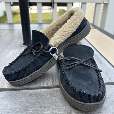 Zapatillas Clarks Para Hombre Azul Marino Gamuza Imitación Piel Talla 10 M Foto 1 de 4