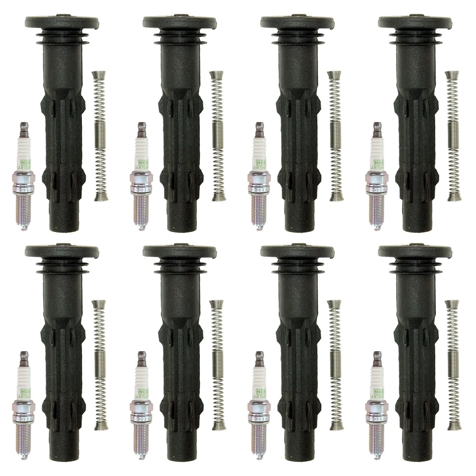 NGK 8 G-Power Platinum Spark Plugs 8 Coil Boots Kit for C216 CL550 W211 E550 V8 - Image 1 of 1