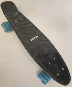 KAZAM 21½" Shortboard Black Skateboard with Shark Wheels - Picture 1 of 15