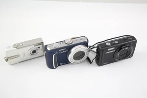 Digital Compact Cameras Working Inc Canon, Panasonic & Samsung x 3 - Picture 1 of 6