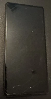 Google Pixel 6a Black 128 GB Fast Ship Good Used Cracked Front Glass No Power - Image 1 of 2