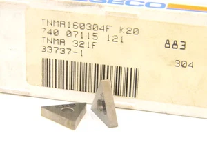 10 NEW SURPLUS CARBOLOY SECO TNMA 321F 883 CARBIDE INSERTS (TNMA 160304 F) - Picture 1 of 1