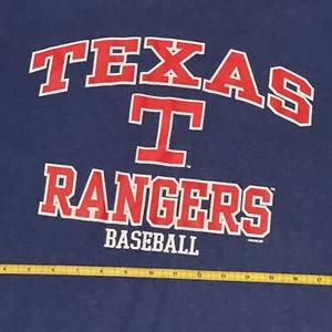 texas rangers Major League baseball shirt blue MLB Genuine merchandise Official - Picture 1 of 6