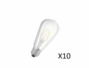 10 Stück OSRAM LED ST64 Edison 2W(25W) 827 250lm Klar Fil. 15000 St. - Bild 1 von 1