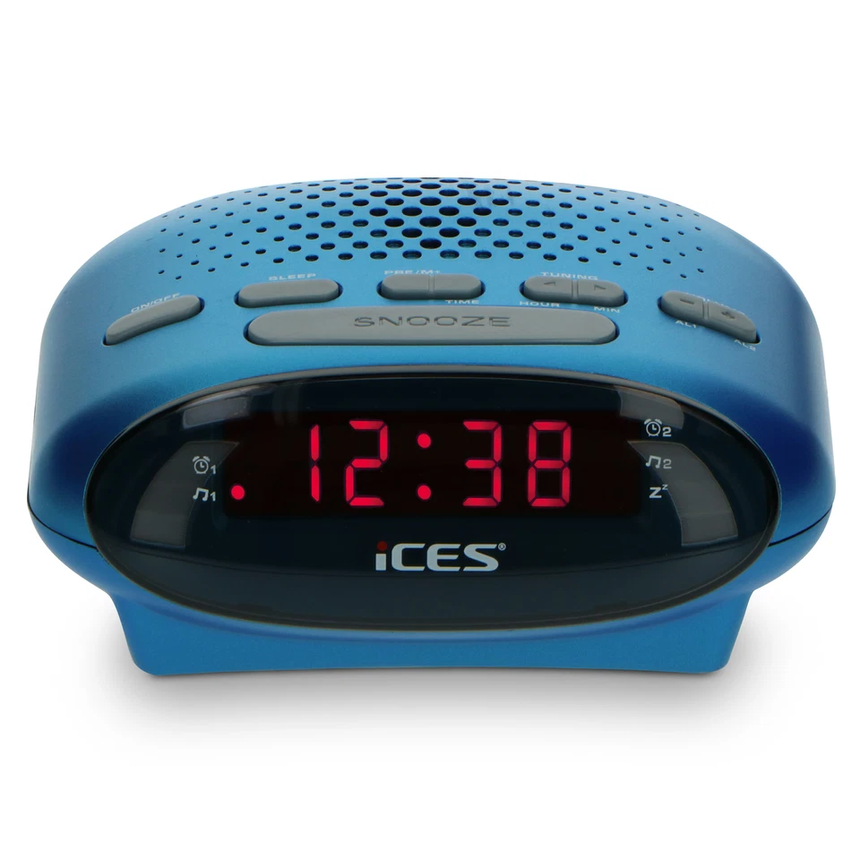 Ices ICR-210 Blue - FM Uhrenradio - Bild 1 von 4