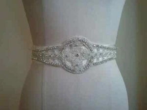 Rhinestone TRIM. Applique part only, Rhinestone trim for wedding - Picture 1 of 1