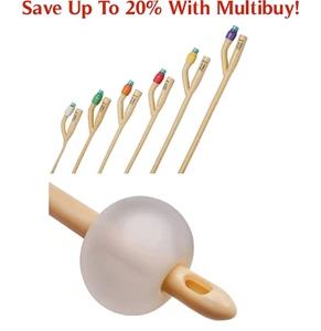 FOLEY Hollow Tube Urine Drainage Urinary Two Way Sterile 270-400mm Size CH6-CH30