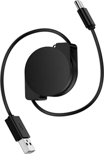 USB Type C Cable Fast Charging 3.3FT Retractable Cell Phone Charger USB to USB C - Picture 1 of 12