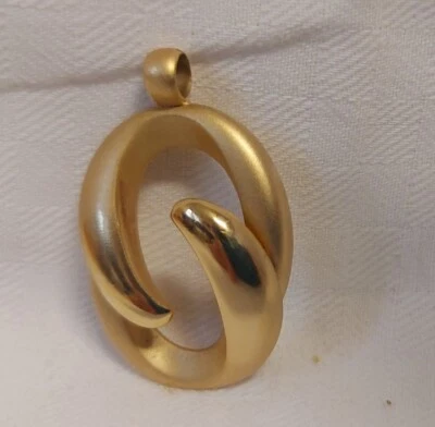 Henkel&Grosse Germany Anhänger XXL hochwertig Vergoldetes Schmuckstück Neuwertig - Bild 1 von 4