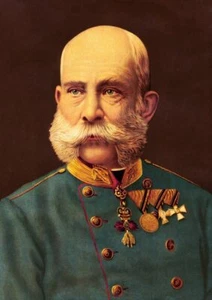 Kaiser Franz Josef I. von Österreich Portrait K&K A3 107 - Bild 1 von 1