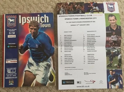 IPSWICH TOWN v MANCHESTER CITY (FA BARCLAYCARD PREMIERSHIP) 27th JANUARY 2002 - Image 1 of 4