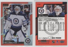 2020-21 O-Pee-Chee Platinum Red Prism /199 Connor Hellebuyck #114