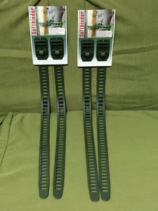 2 SET = 4 Tree Stake Support Bands Heavy Duty Adjustable Interlock Plant Ties - Picture 1 of 5