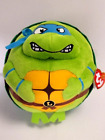 Ty Beanie Ballz- New Leonardo Teenage Mutant Ninja Turtles MWMTs  Medium 9"