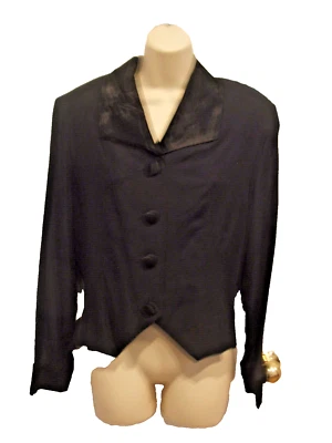 NUEVO Frederick's of hollywood VINTAGE ESMOQUIN Chaqueta Ajustada Hecha en EE. UU. TALLA 9/10 Foto 1 de 3