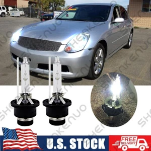 Front HID Xenon Headlight Bulb For Infiniti G35 06-08 Low & High 35W 6000K Qty2 - Picture 1 of 10