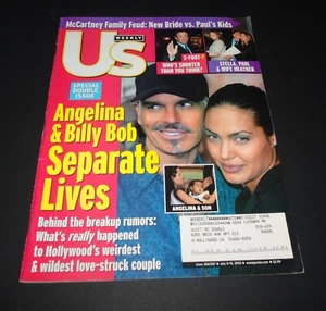 Us Weekly 386/387 Angelina and Billy Bob Separate Life July 8, 2002 - Picture 1 of 3