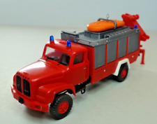 Roskopf Saurer D 290/330 Kran Feuerwehr Rüstwagen LKW Modell H0 1:87