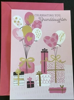 Cartão de feliz aniversário neta cartão Hallmark - Imagem 1 de 4