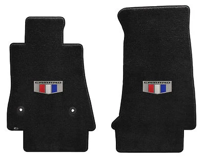 Alfombrillas LLOYD Luxe delanteras con logotipo de escudo se adapta a Chevrolet Camaro 2016 a 2023 Foto 1 de 4